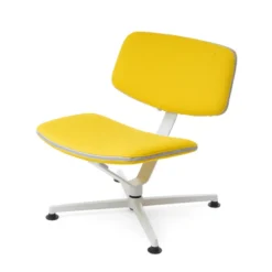 raawii Lounge chair Light grey / Stoffbezug yellow