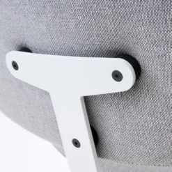 raawii Lounge chair Light grey / Stoffbezug re-wool grey