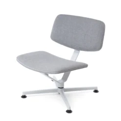 raawii Lounge chair Light grey / Stoffbezug re-wool grey