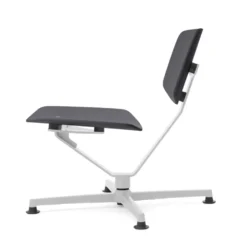 raawii Lounge chair Light grey / Sitzschale anthracite