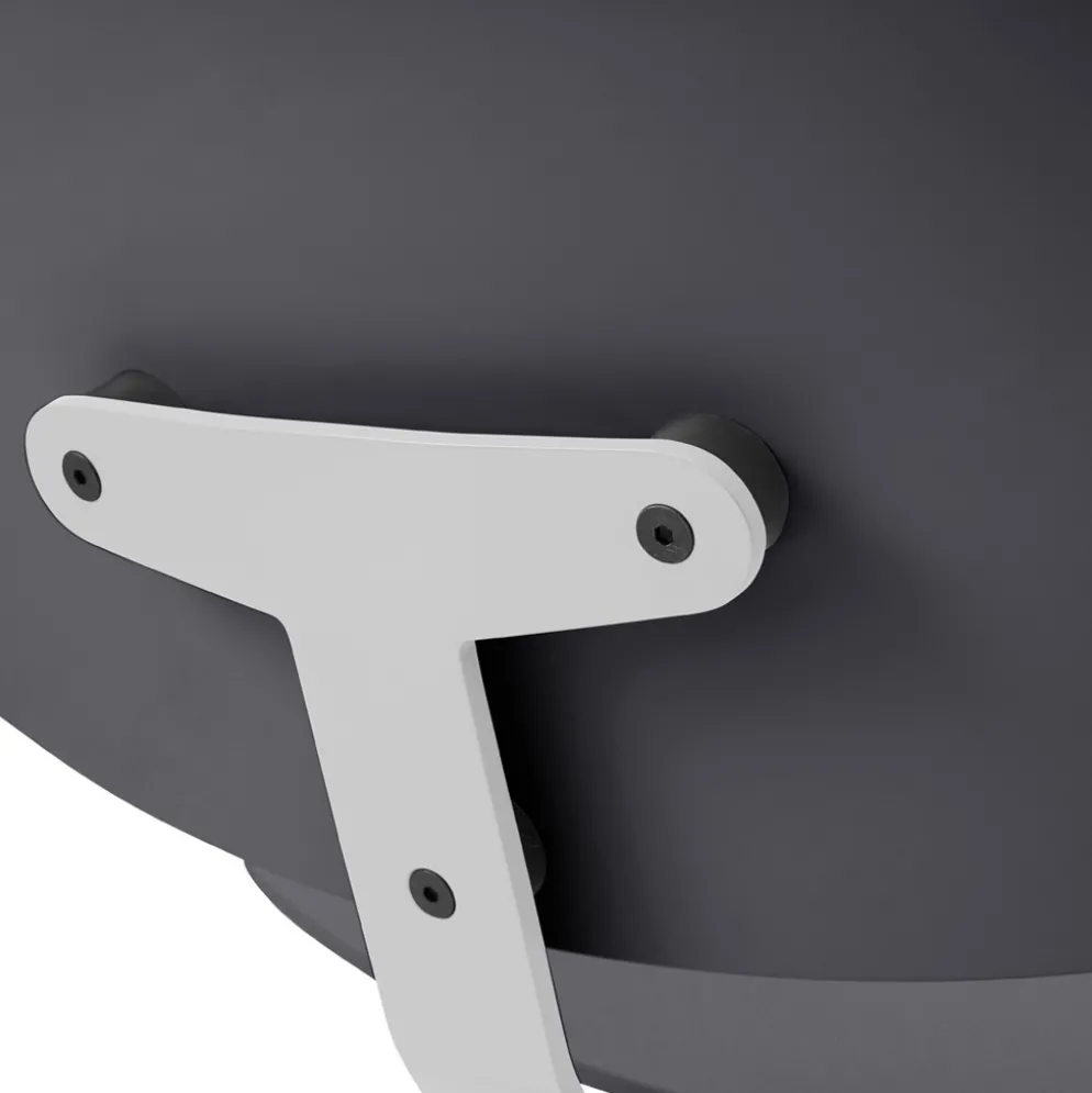 raawii Lounge chair Light grey / Sitzschale anthracite