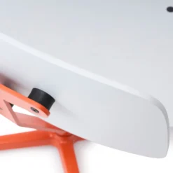 raawii Lounge chair Orange / Sitzschale light grey