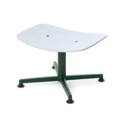 raawii Ottoman Dark green / Sitzschale light grey