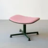 raawii Ottoman Dark green / Stoffbezug pink