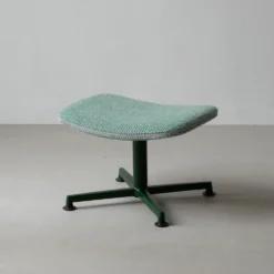raawii Ottoman Dark green / Stoffbezug green
