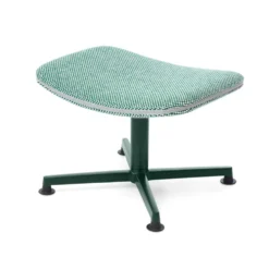 raawii Ottoman Dark green / Stoffbezug green
