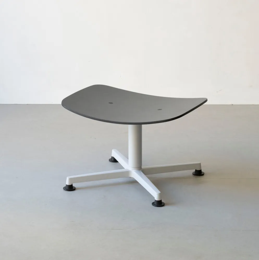 raawii Ottoman Light grey / Sitzschale anthracite