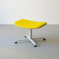 raawii Ottoman Light grey / Stoffbezug yellow