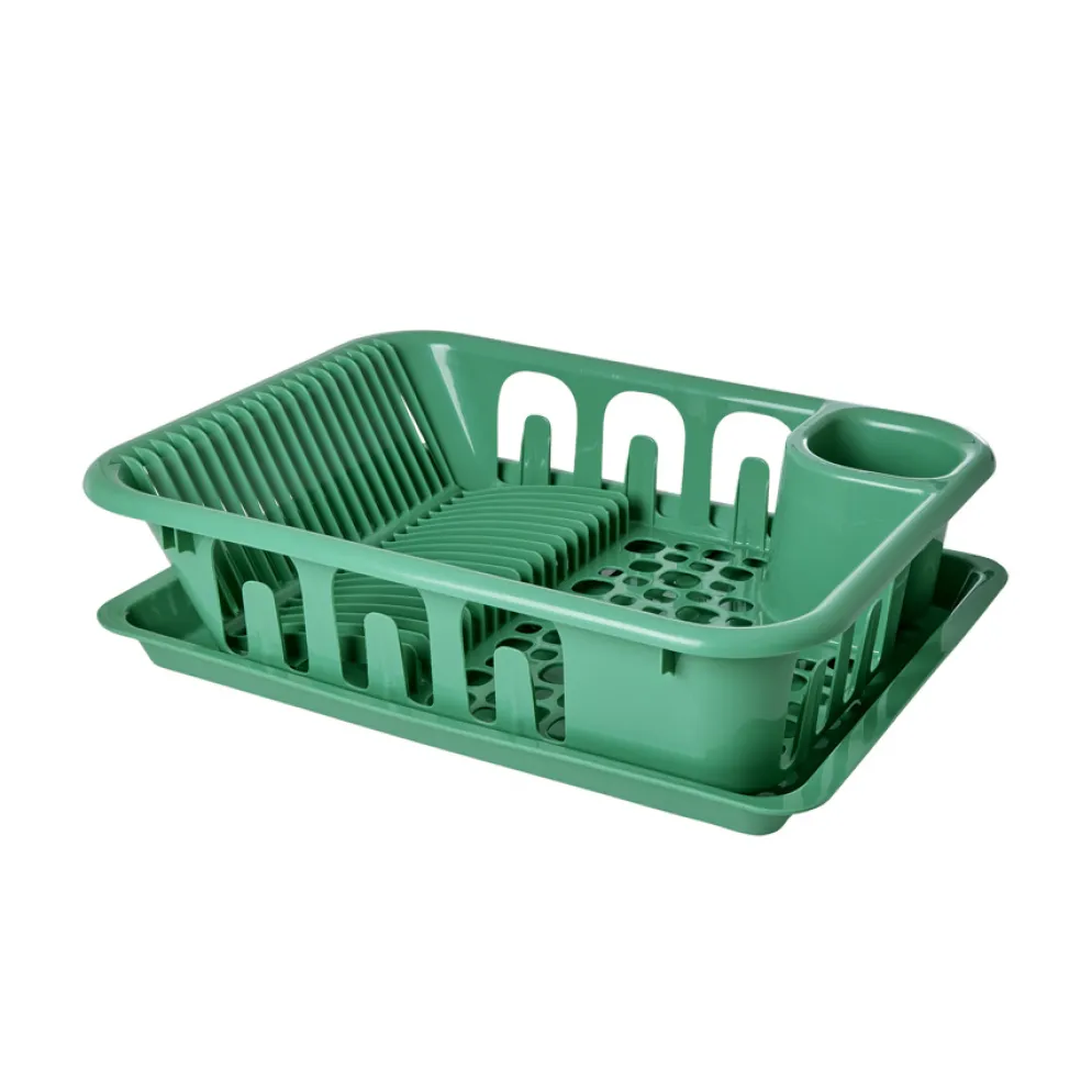 Rice Abtropfgestell mit Besteckhalter Green