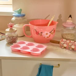 Rice Backform Silikon Hearts Soft Pink
