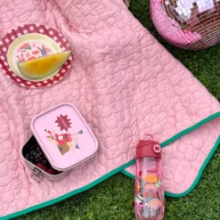 Rice Decke Quilt Flower Soft Pink/ Green