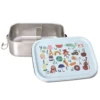 Rice Edelstahl Lunchbox Brotdose mit flexiblem Trenner ABC Blue 800 ml
