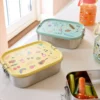 Rice Edelstahl Lunchbox Brotdose mit flexiblem Trenner Sports 1400 ml