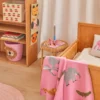 Rice Gestrickte Babydecke Pink mit 3D Details