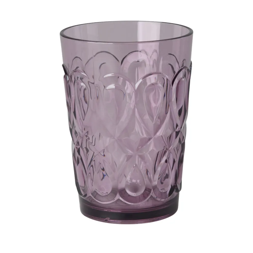 Rice Glas Acryl Soft Plum Swirly