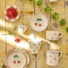 Rice Jumbo-Tasse Keramik handbemalt Cherries 420 ml