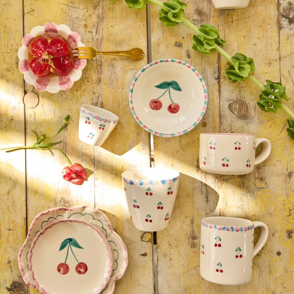 Rice Jumbo-Tasse Keramik handbemalt Cherries 420 ml