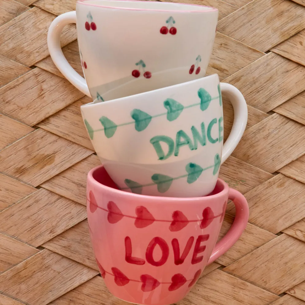 Rice Jumbo-Tasse Keramik handbemalt Cherries 420 ml
