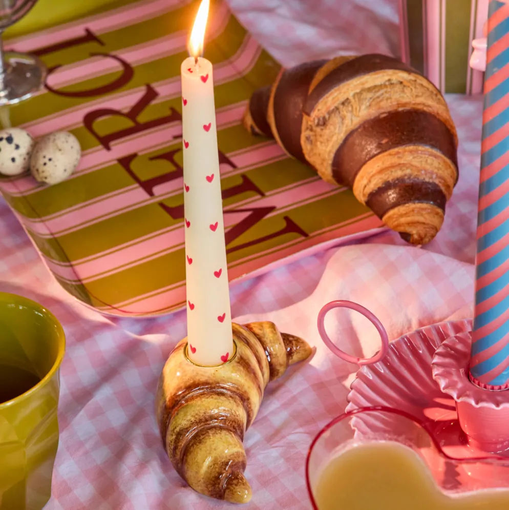 Rice Keramik Croissant Kerzenhalter