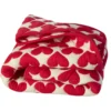 Rice Kinderdecke Quilt Heart Cream/ Red