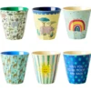 Rice Melamin Becher Funky Prints 6er-Set