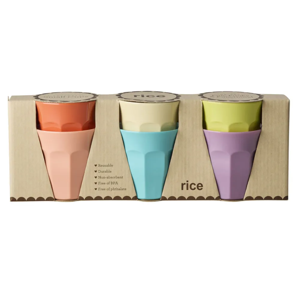 Rice Melamin Becher Glory Days Colors Small 160 ml 6er-Set