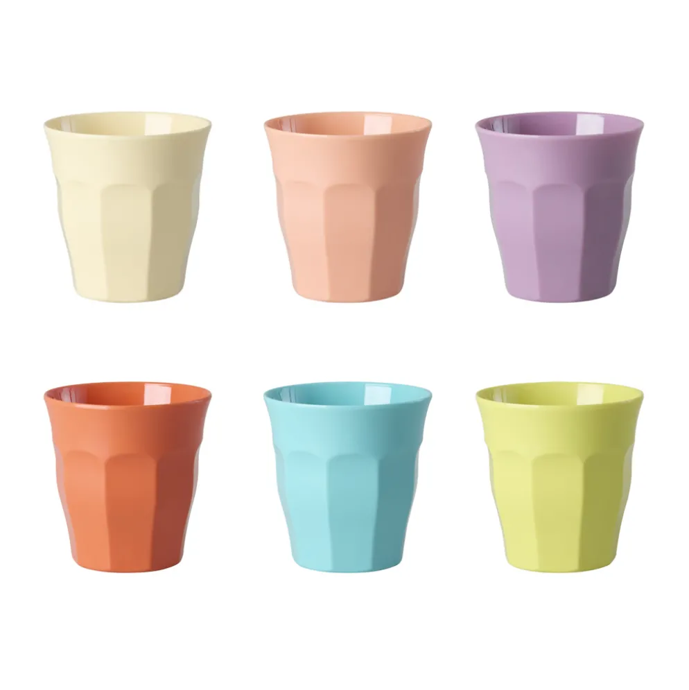 Rice Melamin Becher Glory Days Colors Small 160 ml 6er-Set