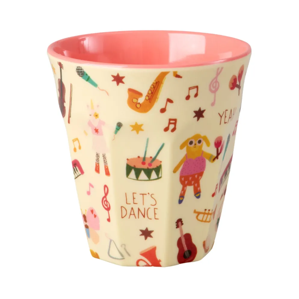 Rice Melamin Becher Pink Music Band 250 ml
