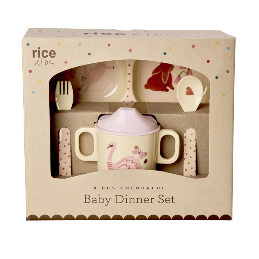 Rice Melamin-Geschirr Geschenkbox Fairytale 4-teilig