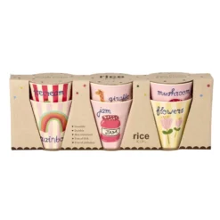 Rice Melamin Kinderbecher ABC 6er-Set 160 ml