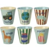 Rice Melamin Kinderbecher ABC 6er-Set 160 ml