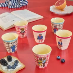 Rice Melamin Kinderbecher Nathalie Lété 6er-Set