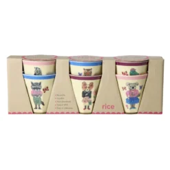 Rice Melamin Kinderbecher Nathalie Lété 160 ml 6er-Set