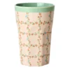 Rice Melamin Lattebecher Checkered Stencil 400 ml