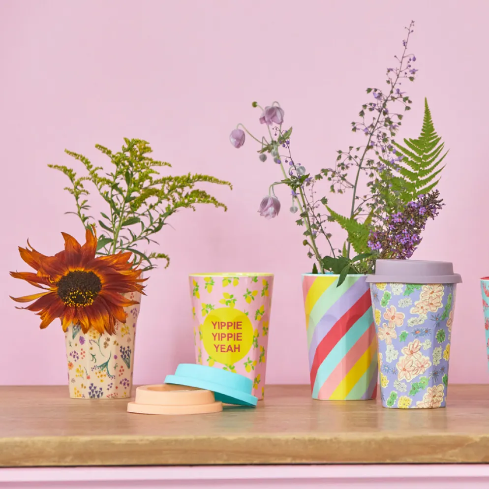 Rice Melamin Lattebecher Wild Flower Two Tone