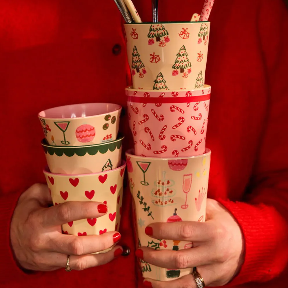 Rice Melamin Lattebecher Xmas Galore 400 ml
