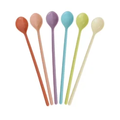 Rice Melamin Lattelöffel Glory Days Colors 6er-Set