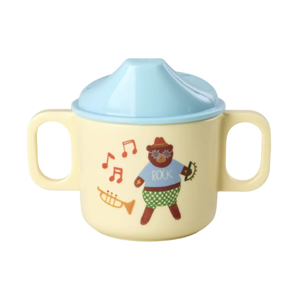 Rice Melamin Melamin-Geschirr Geschenkbox Blue Music Band 4-teilig