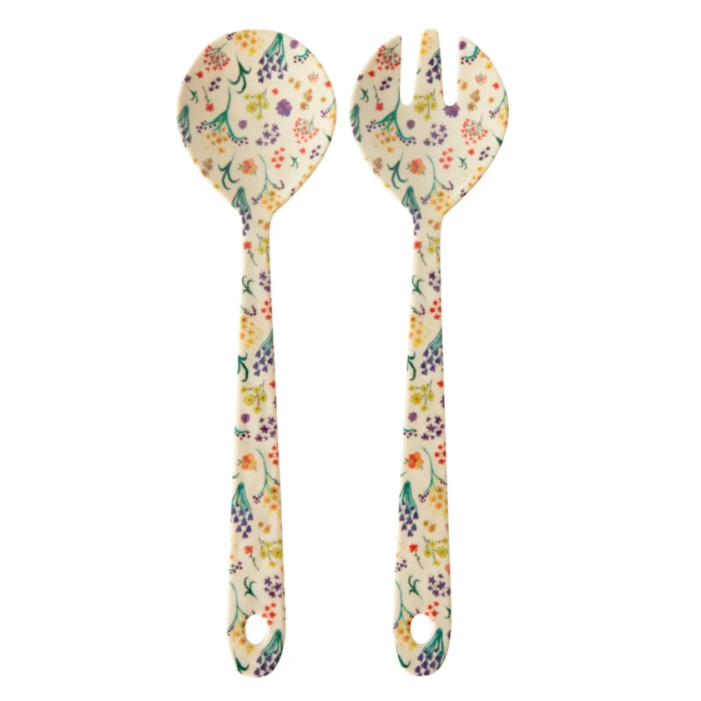 Rice Melamin Salatbesteck Wild Flowers