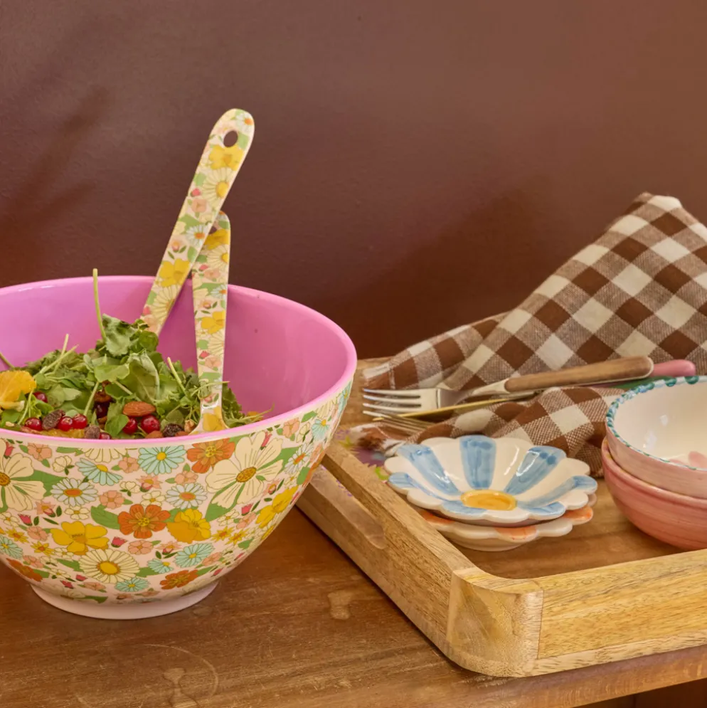 Rice Melamin Salatschüssel Flower Power