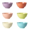 Rice Melamin Schüssel Medium Glory Days Colors 700 ml 6er-Set