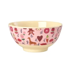Rice Melamin Schüssel Pink ABC 700 ml