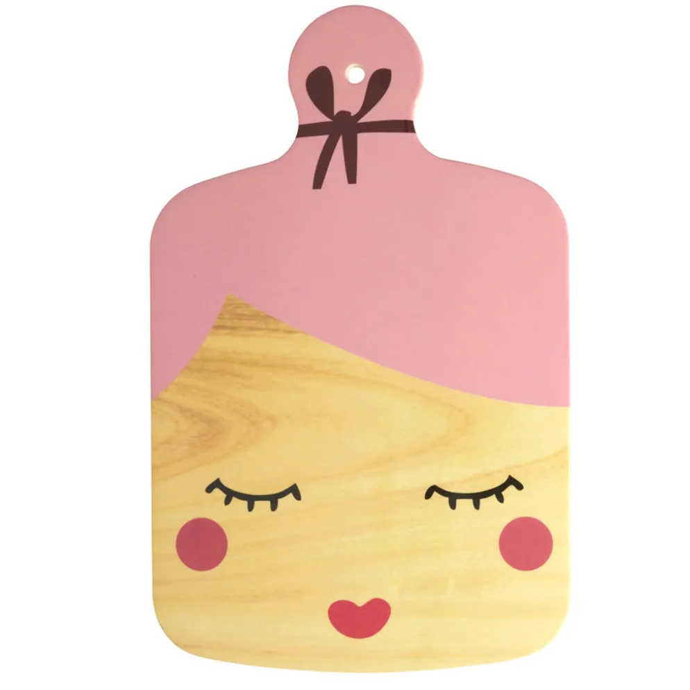 Rice Melamin Servierbrett in Lady Shape Pink