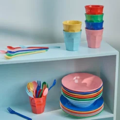 Rice Melamin Speiseteller Solid Colors 6er-Set