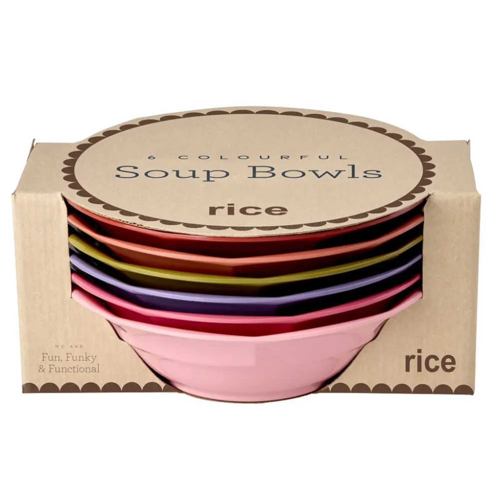 Rice Melamin Suppenschüssel Bon Vivant 6er-Set 400 ml
