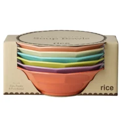Rice Melamin Suppenschüssel Glory Days Colors 400 ml 6er-Set