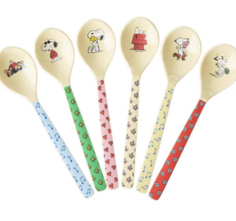 Rice Melamin Teelöffel Snoopy 6er-Set