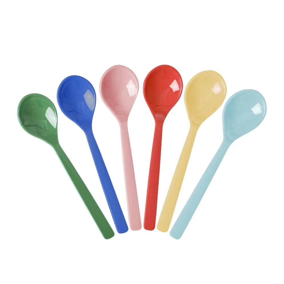 Rice Melamin Teelöffel Solid Colors 6er-Set