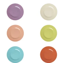 Rice Melamin Teller Glory Days Colors 6er-Set