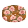 Rice Melamin Teller Oval Floral Fiesta Rose